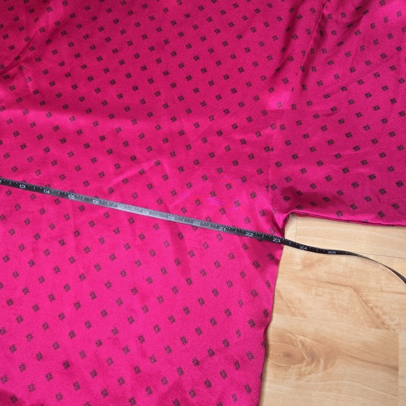 Victorias Secret Gold‎ Label Vtg 80s Satin Sleep Shirt - Picture 6 of 7